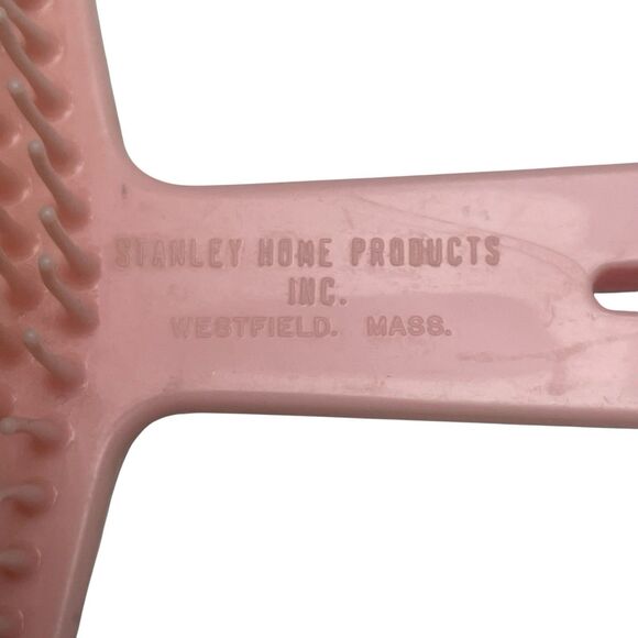 Vintage Stanley Home Products Scalp Massager Brush USA D-172099 Pink Plastic USA - Picture 7 of 10